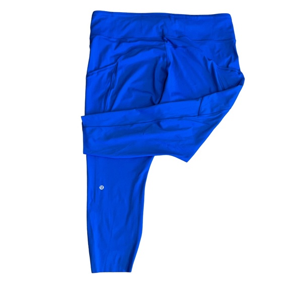 Lululemon fast and free high rise tight 25” cobalt blue EUC leggings gym bold - Picture 8 of 11